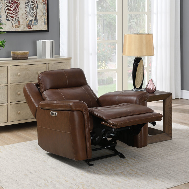 Simon Li Furniture, Sillón Reclinable de Cuero  — Imagen 2 de 4