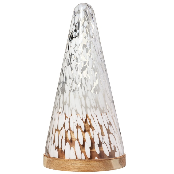 Juego de 2 Árboles de Vidrio con Velas LED  — Imagen 2 de 4