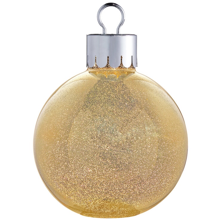 Ornamento Gigante de Vidrio con LED, Dorado  — Imagen 2 de 3