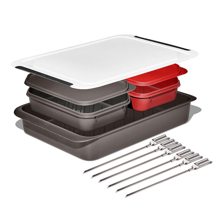 OXO Juego de 12 piezas para preparación y Transporte de Parrillas — Imagen 1 de 4