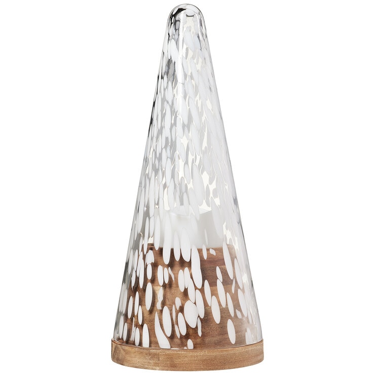 Juego de 2 Árboles de Vidrio con Velas LED  — Imagen 4 de 4