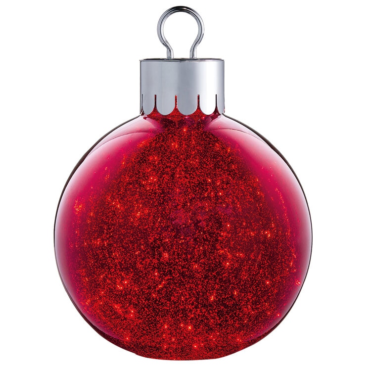 Ornamento Gigante de Vidrio con LED, Rojo  — Imagen 2 de 3