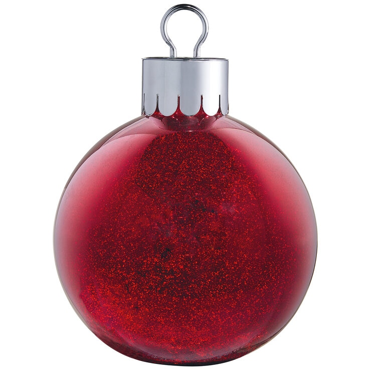 Ornamento Gigante de Vidrio con LED, Rojo  — Imagen 3 de 3