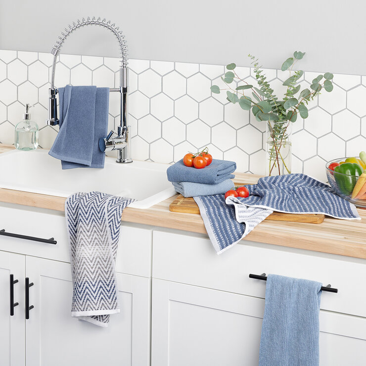 Town & Country Toallas de Algodon Organico Para Cocina 6 Piezas