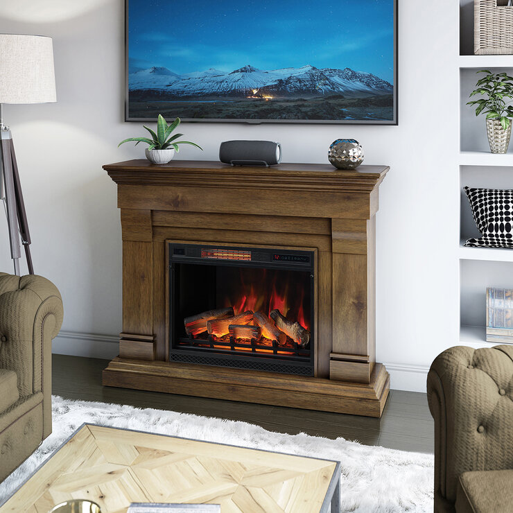 Tresanti, Norah, Chimenea Eléctrica de Pared con Adaptador de Esquina — Imagen 3 de 4