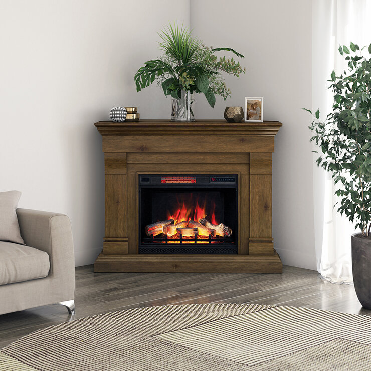Tresanti, Norah, Chimenea Eléctrica de Pared con Adaptador de Esquina — Imagen 1 de 4