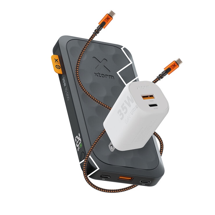 Xtorm 3 Pack, Batería 10000 mAh, Cable USB-C y Cargador de pared de 35W — Imagen 2 de 2