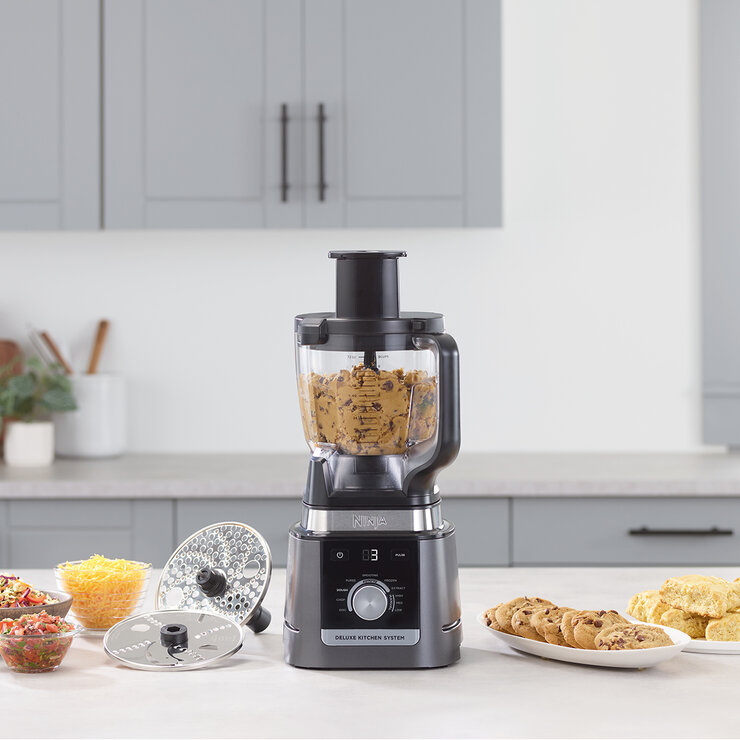 Ninja Deluxe Sistema de cocina con jarra de 2.6 L , procesador de 9 tazas, 2 discos de rebanado/triturado, 2 vasos de 700 ml — Imagen 3 de 4