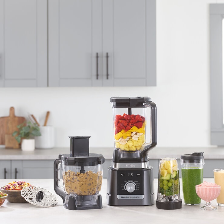 Ninja Deluxe Sistema de cocina con jarra de 2.6 L , procesador de 9 tazas, 2 discos de rebanado/triturado, 2 vasos de 700 ml — Imagen 4 de 4