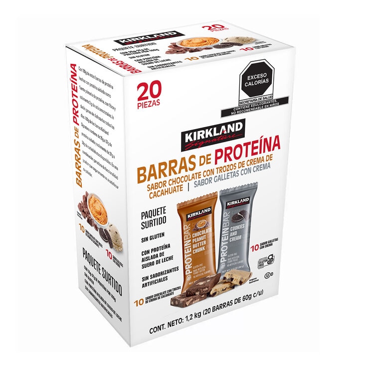 Kirkland Signature Barras de proteína 20 pzas de 60 g — Imagen 3 de 3