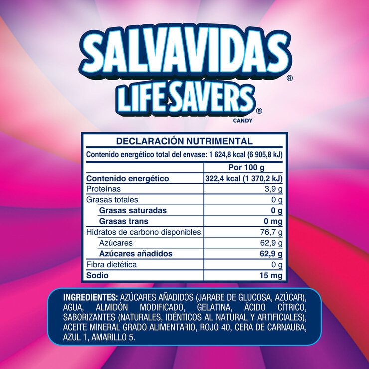 Lifesavers Gomitas de Dulce Sabor Moras Salvajes 9 pzas de 56g — Imagen 3 de 3