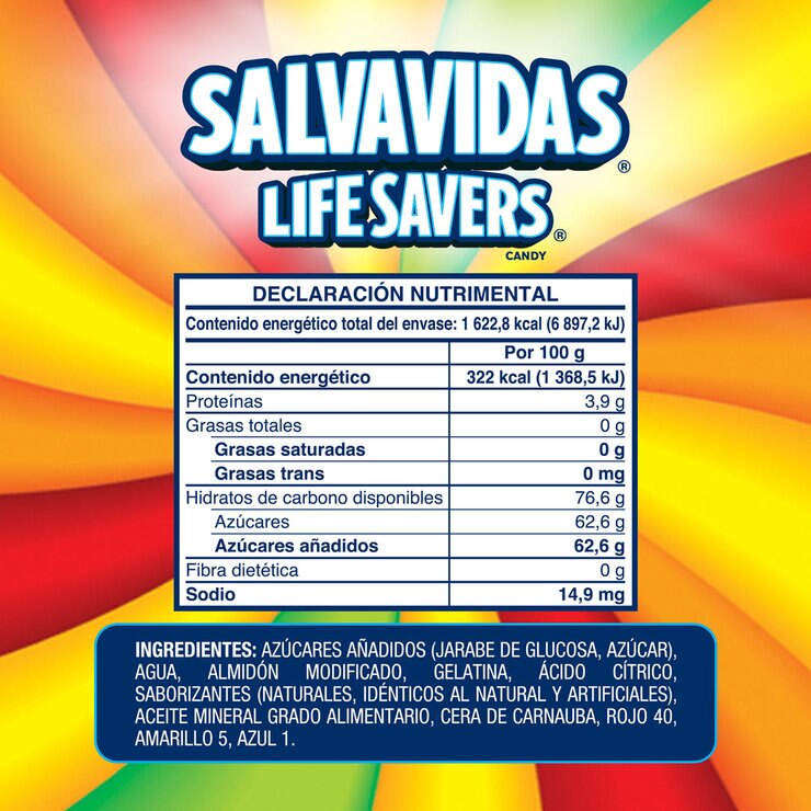Lifesavers Gomitas de Dulce Sabores surtidos 9 pzas de 56g — Imagen 3 de 3
