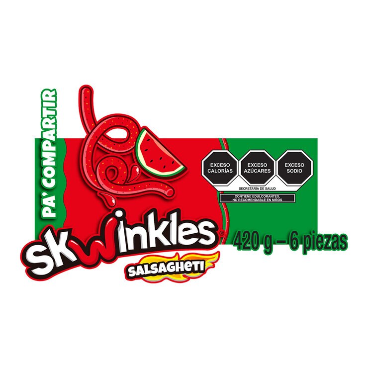 Skwinkles Salsagheti Sandia 6 pzas de 70g — Imagen 4 de 4