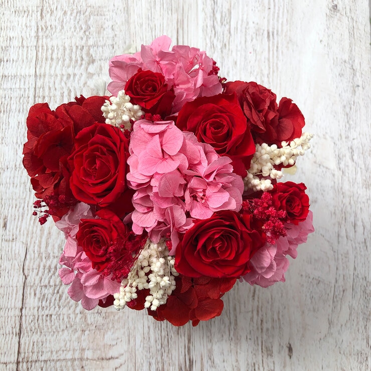 Mina'n Bouquet Mix Rojo/Rosa, Caja Blanca, Duración 6 Meses — Imagen 3 de 3
