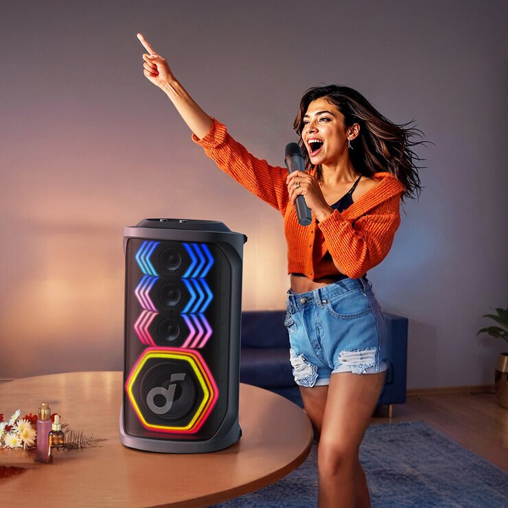 Soundcore Rave 3 Bocina bluetooth con micrófonos — Imagen 4 de 4