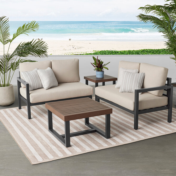 Agio, Trinity Juego Modular para Patio de 4 Piezas con Asientos Amplios — Imagen 4 de 4