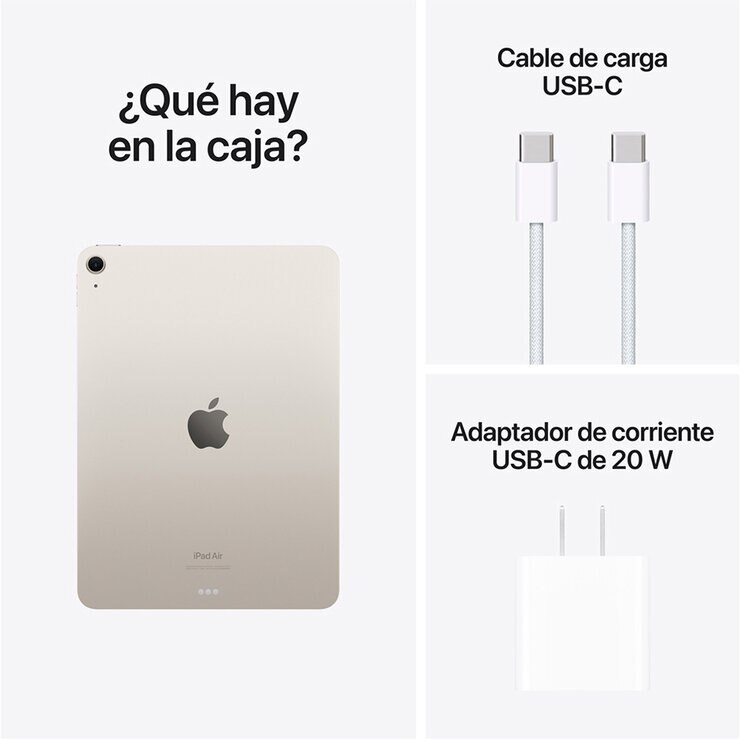 Apple iPad Air 11" Wi-Fi 512GB Blanco Estelar — Imagen 4 de 4