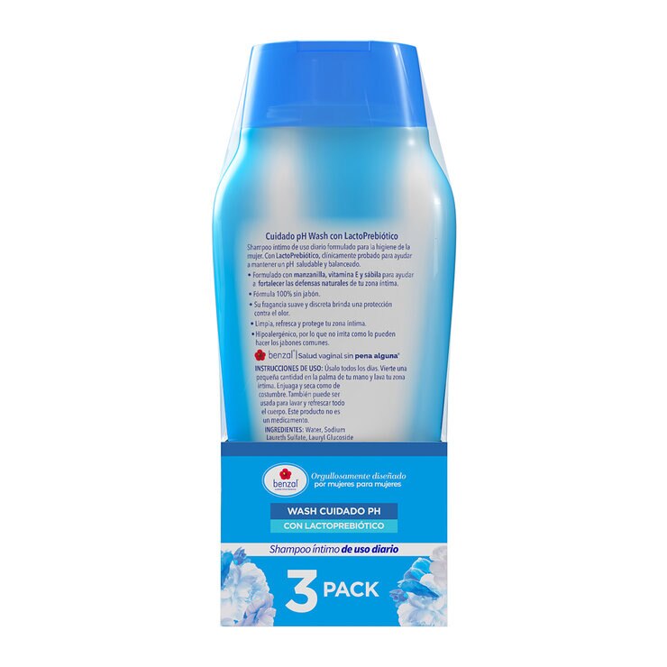 Benzal Shampoo intimo de uso díario 3 pk de 355ml — Imagen 2 de 4