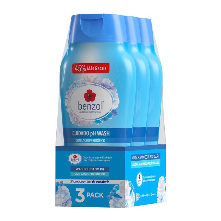 Benzal Shampoo intimo de uso díario 3 pk de 355ml — Imagen 3 de 4