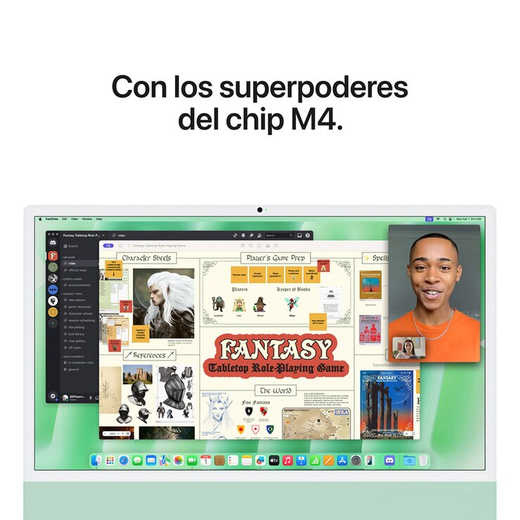 Apple iMac 24" 512GB 4.5K Chip M4 Verde CPU de 10 Núcleos GPU de 10 Núcleos Memoria Unificada de 24GB — Imagen 4 de 4