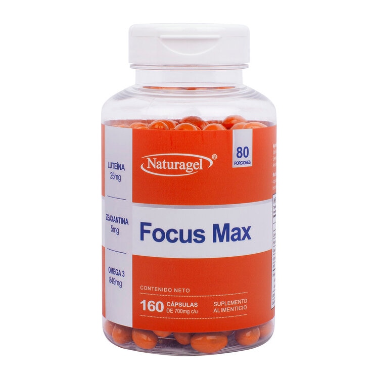 Naturagel Focus Max Luteína, Zeaxantina con Omega 3 160 Cápsulas — Imagen 2 de 3