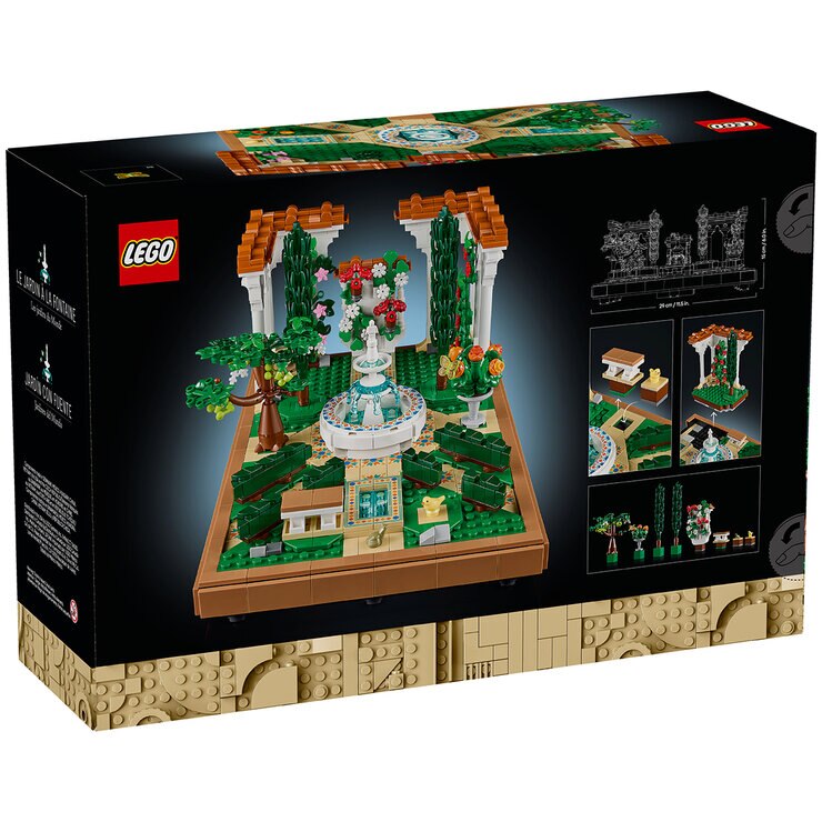 LEGO Icons Jardín con Fuente — Imagen 2 de 4