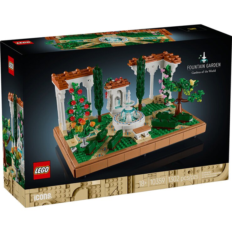 LEGO Icons Jardín con Fuente — Imagen 4 de 4