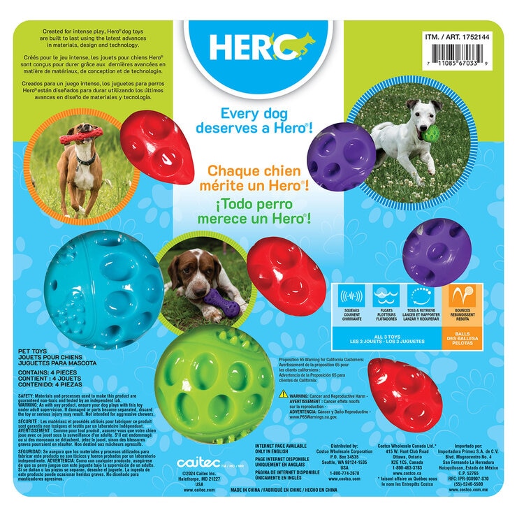 Hero Juguetes para Mascota 4 pzas — Imagen 3 de 4