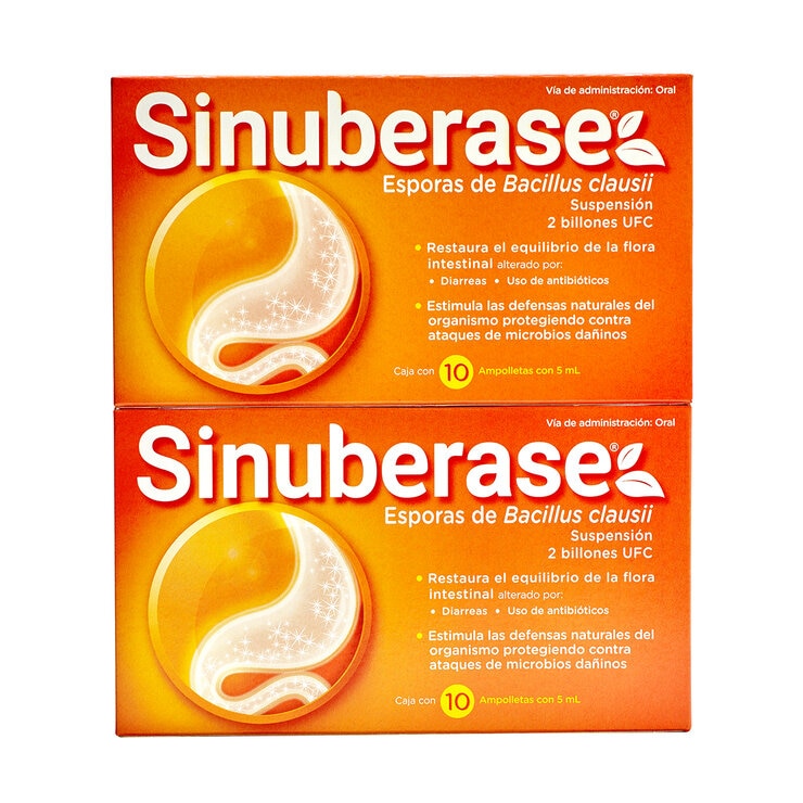 Sinuberase 2 Billones UFC 2 cajas con 10 ampolletas cada uno — Imagen 1 de 3