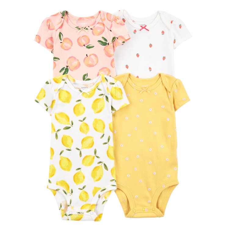 Carter's Mamelucos 4 piezas para Bebés Varias Tallas y Colores — Imagen 1 de 4