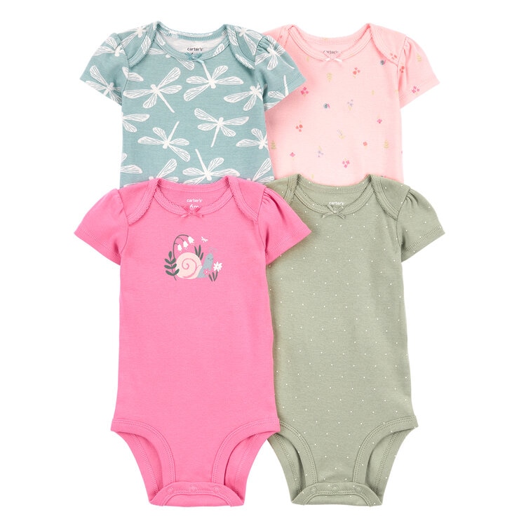 Carter's Mamelucos 4 piezas para Bebés Varias Tallas y Colores — Imagen 4 de 4