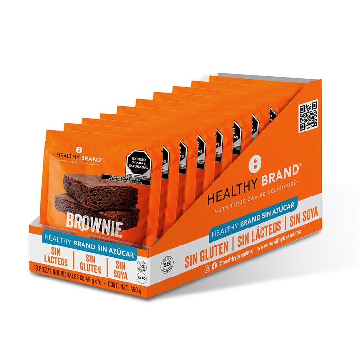 Healthy Brand Brownies Keto 10pzas de 45g c/u — Imagen 4 de 4