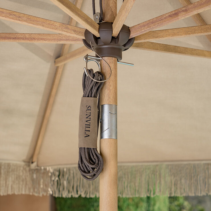 SunVilla, Sombrilla Cabana de 3m con Fleco — Imagen 2 de 4