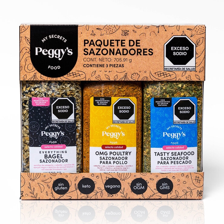 Peggy's Paquete de Sazonadores 3 pzs — Imagen 1 de 3