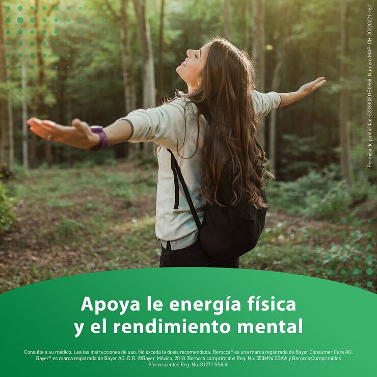 Berocca Vitaminas Calcio y Magnesio Paquete con 3 Tubos de 10 Comprimidos Efervescentes c/u — Imagen 4 de 4