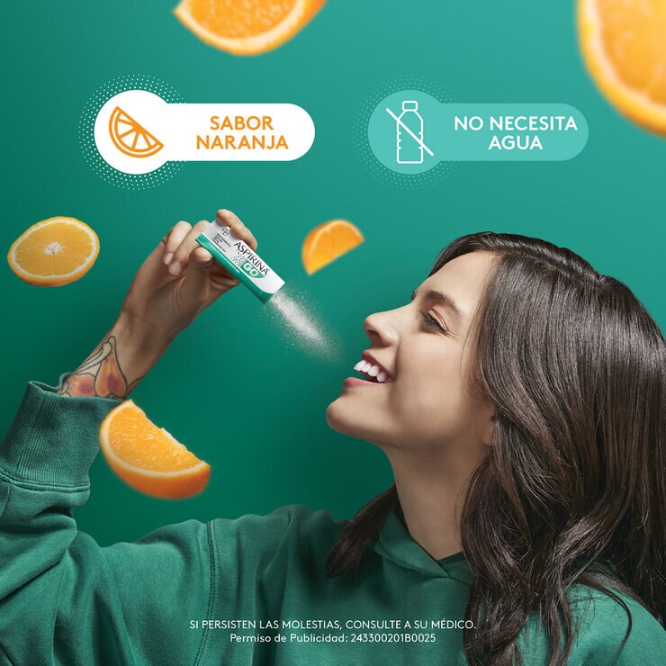 Aspirina Go Sabor Naranja 2 Cajas con 10 Sobres c/u — Imagen 3 de 4