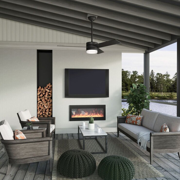 Hunter, Exeter Negro Mate 54" — Imagen 4 de 4