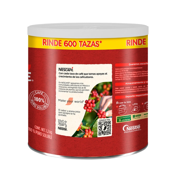 Nescafé Clásico Café Soluble de 1.2 kg  — Imagen 4 de 4