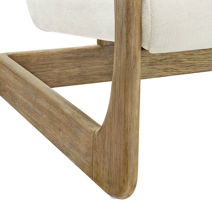 Thomasville, Silla de Tela con Base de Madera — Imagen 3 de 4