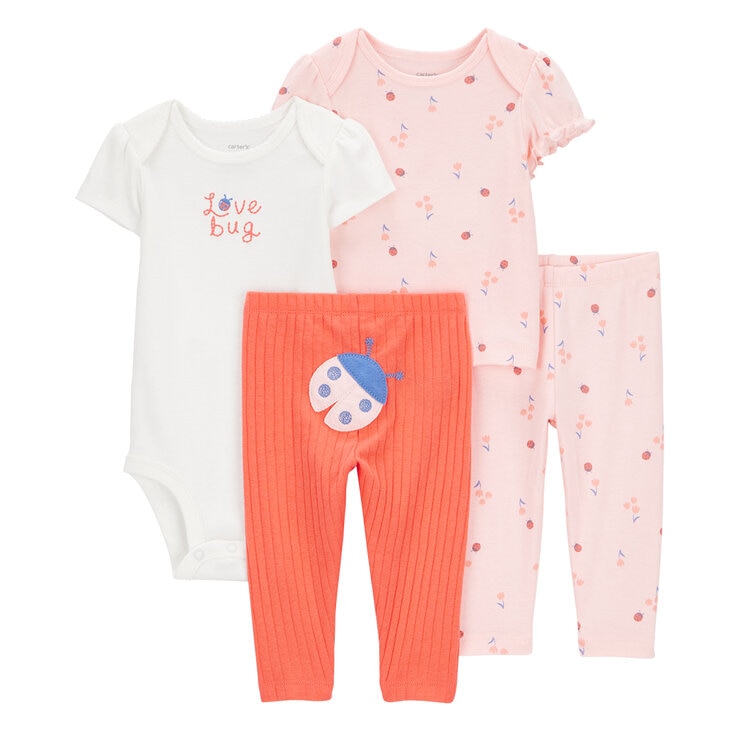 Carter's Conjunto de 4 piezas para Bebés Varias Tallas y Colores — Imagen 3 de 4