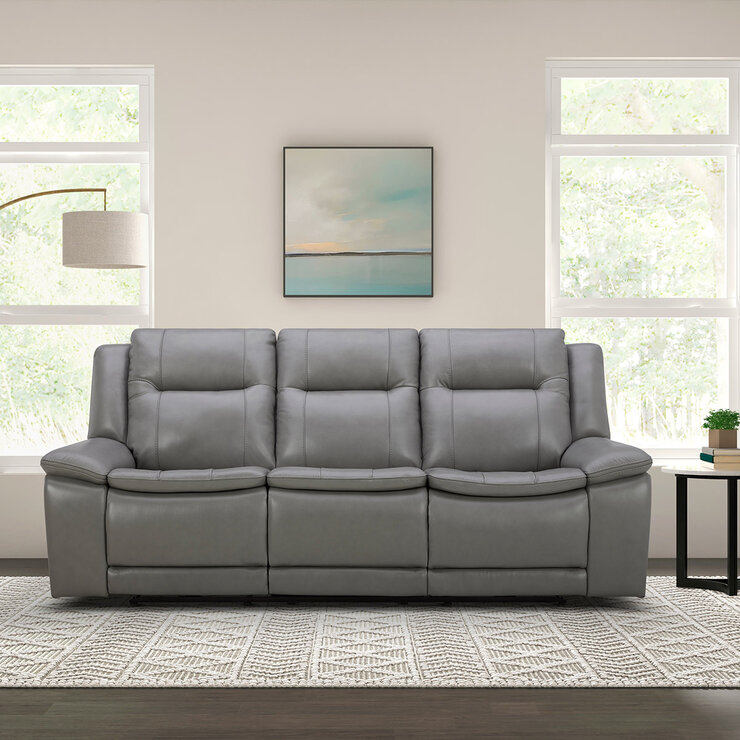 GilmanCreek, Sofá Reclinable de Piel con Reposacabezas Eléctricos — Imagen 1 de 4