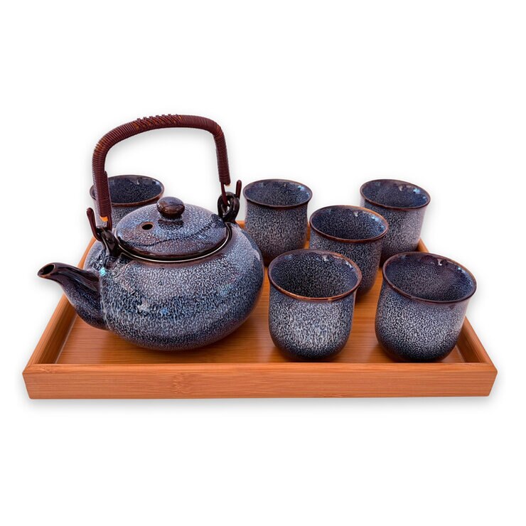 Zoma Tea Collection Juego de Tetera de Porcelana de 800 ml con 6 tazas y 2 sobres de té — Imagen 3 de 3