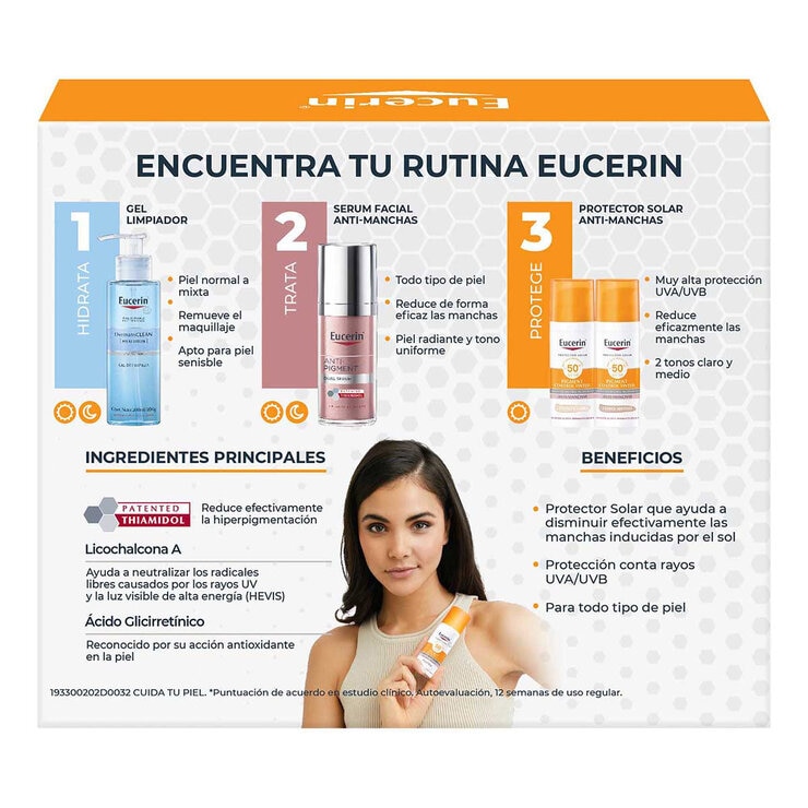 Eucerin Kit Anti Manchas Sun Pigment Control 50 ml + Crema Corporal 20 ml + Crema de Manos 75 ml — Imagen 3 de 3