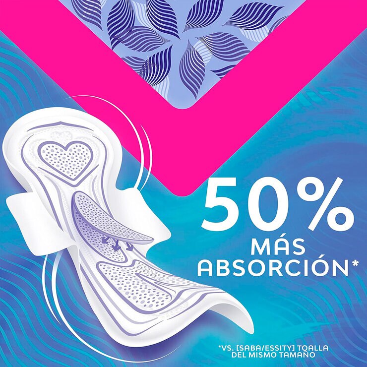 Saba Toallas Femeninas Protección V 100 pzas — Imagen 4 de 4