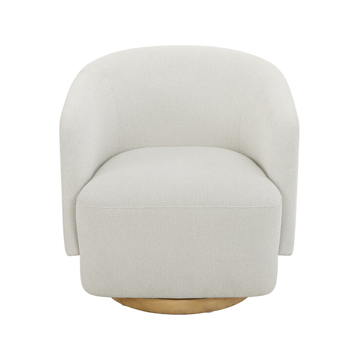 Henredon, Silla Giratoria de Bouclé — Imagen 3 de 4