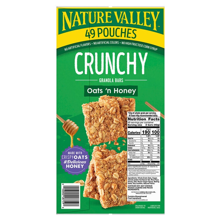 Nature Valley Barras de Granola 98pzs de 22g — Imagen 2 de 2