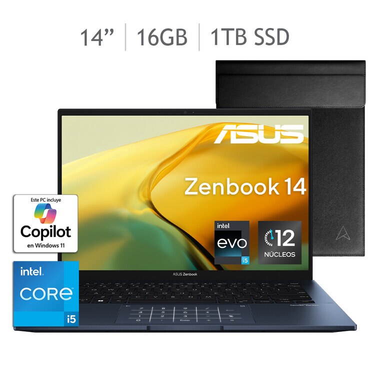 ASUS Zenbook 14 Laptop 14'' 2.5K Intel Core i5 16GB 1TB SSD — Imagen 1 de 4