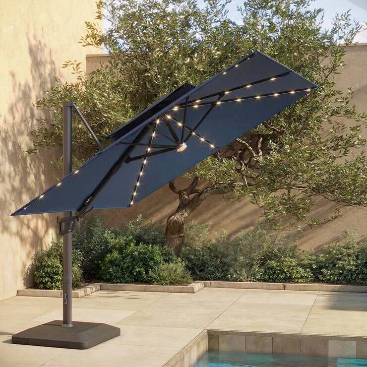 Seasons Sentry, Sombrilla Cuadrada de Aluminio de 3.05 m — Imagen 1 de 4
