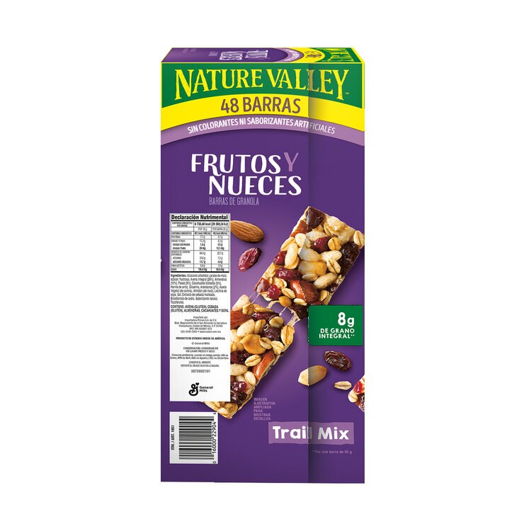 Nature Valley Barras de Frutos y Nueces 48 pzas de 35g — Imagen 2 de 2