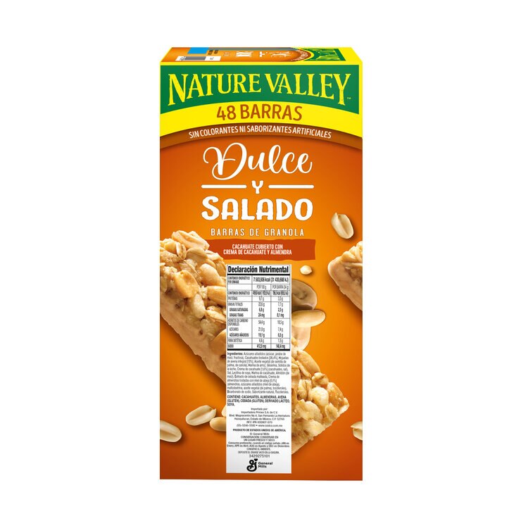 Nature Valley Barras de Cacahuate Cubiertas 48 pzas de 34g — Imagen 2 de 2